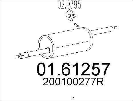 MTS 01.61257 - Silenziatore posteriore autozon.pro