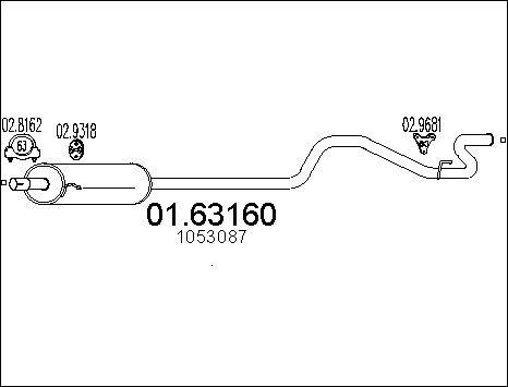 MTS 01.63160 - Silenziatore posteriore autozon.pro