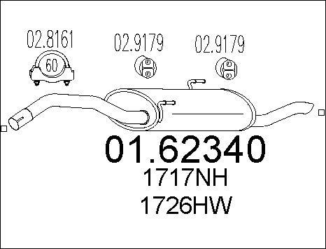 MTS 01.62340 - Silenziatore posteriore autozon.pro