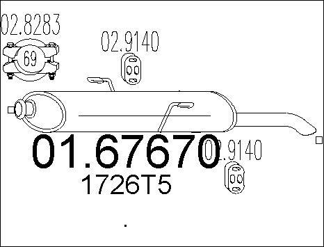 MTS 01.67670 - Silenziatore posteriore autozon.pro