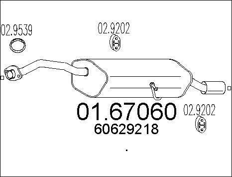 MTS 01.67060 - Silenziatore posteriore autozon.pro