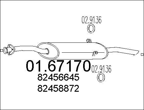 MTS 01.67170 - Silenziatore posteriore autozon.pro