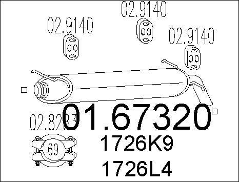 MTS 01.67320 - Silenziatore posteriore autozon.pro