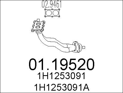 MTS 01.19520 - Tubo gas scarico autozon.pro