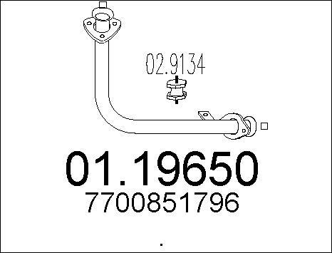 MTS 01.19650 - Tubo gas scarico autozon.pro