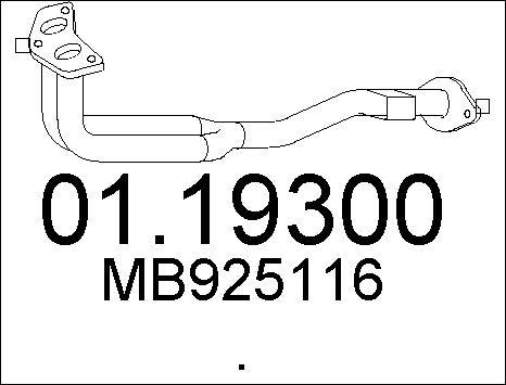 MTS 01.19300 - Tubo gas scarico autozon.pro