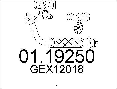 MTS 01.19250 - Tubo gas scarico autozon.pro