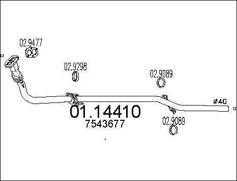 MTS 01.14410 - Tubo gas scarico autozon.pro