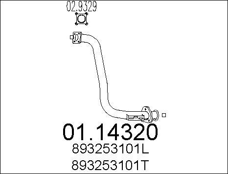 MTS 01.14320 - Tubo gas scarico autozon.pro