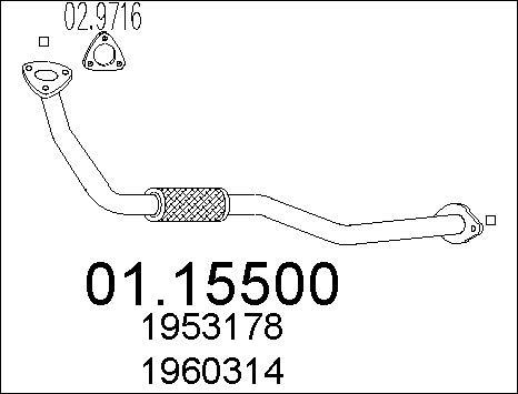 MTS 01.15500 - Tubo gas scarico autozon.pro