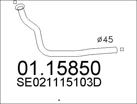 MTS 01.15850 - Tubo gas scarico autozon.pro