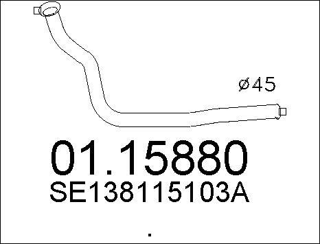 MTS 01.15880 - Tubo gas scarico autozon.pro