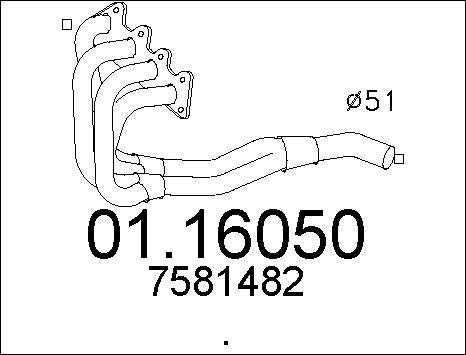 MTS 01.16050 - Tubo gas scarico autozon.pro