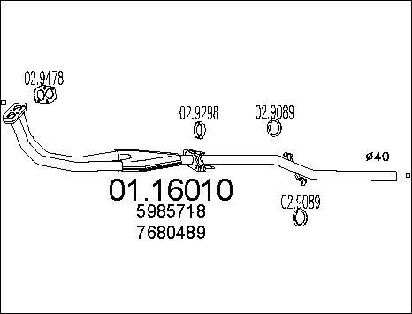 MTS 01.16010 - Tubo gas scarico autozon.pro