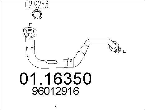 MTS 01.16350 - Tubo gas scarico autozon.pro