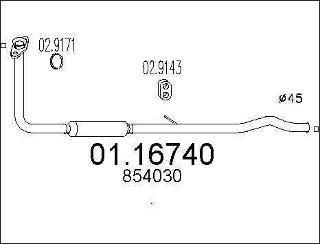 MTS 01.16740 - Tubo gas scarico autozon.pro