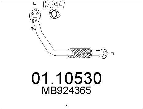 MTS 01.10530 - Tubo gas scarico autozon.pro