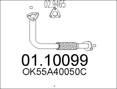 MTS 01.10099 - Tubo gas scarico autozon.pro