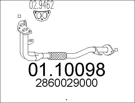 MTS 01.10098 - Tubo gas scarico autozon.pro