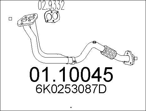 MTS 01.10045 - Tubo gas scarico autozon.pro