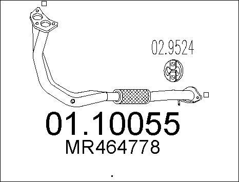 MTS 01.10055 - Tubo gas scarico autozon.pro