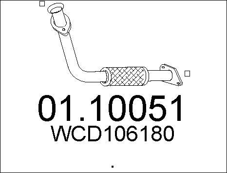 MTS 01.10051 - Tubo gas scarico autozon.pro