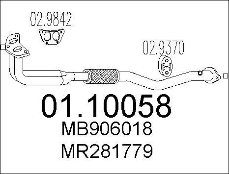 MTS 01.10058 - Tubo gas scarico autozon.pro