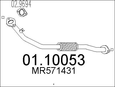 MTS 01.10053 - Tubo gas scarico autozon.pro