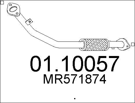 MTS 01.10057 - Tubo gas scarico autozon.pro