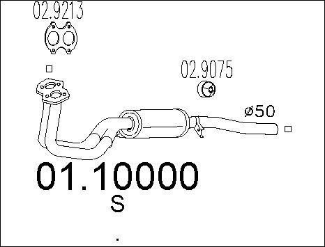 MTS 01.10000 - Tubo gas scarico autozon.pro