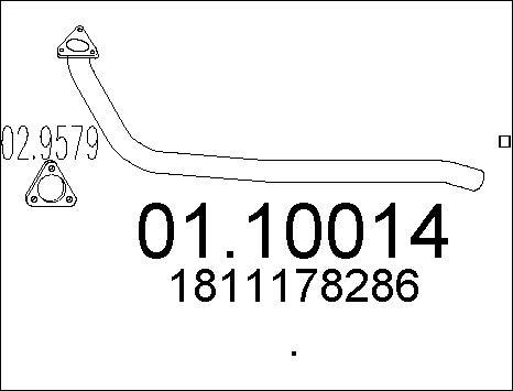 MTS 01.10014 - Tubo gas scarico autozon.pro