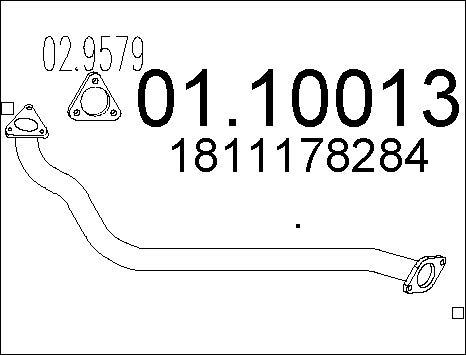MTS 01.10013 - Tubo gas scarico autozon.pro