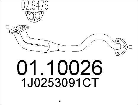 MTS 01.10026 - Tubo gas scarico autozon.pro