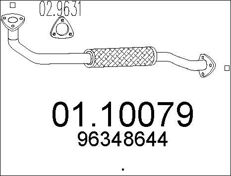 MTS 01.10079 - Tubo gas scarico autozon.pro