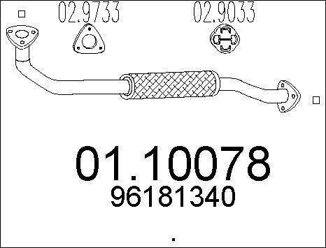 MTS 01.10078 - Tubo gas scarico autozon.pro