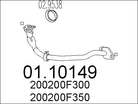 MTS 01.10149 - Tubo gas scarico autozon.pro