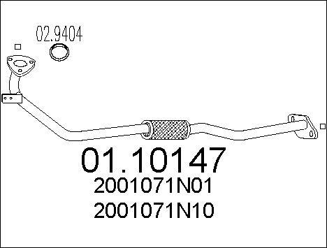 MTS 01.10147 - Tubo gas scarico autozon.pro