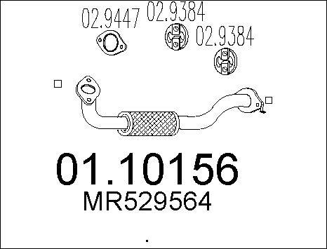 MTS 01.10156 - Tubo gas scarico autozon.pro