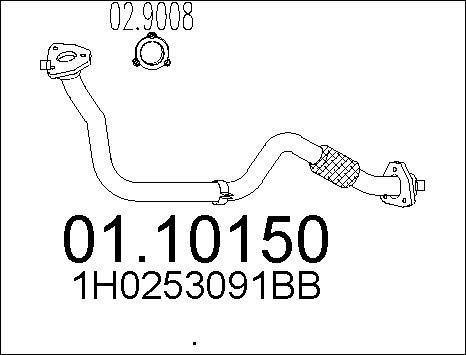 MTS 01.10150 - Tubo gas scarico autozon.pro
