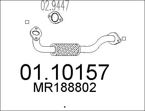 MTS 01.10157 - Tubo gas scarico autozon.pro