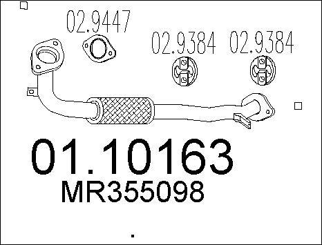 MTS 01.10163 - Tubo gas scarico autozon.pro