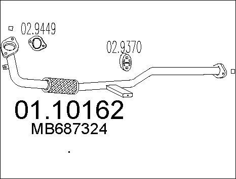 MTS 01.10162 - Tubo gas scarico autozon.pro