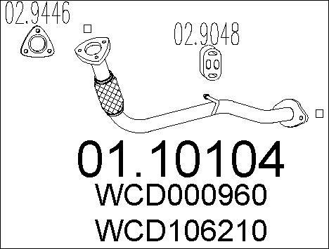 MTS 01.10104 - Tubo gas scarico autozon.pro