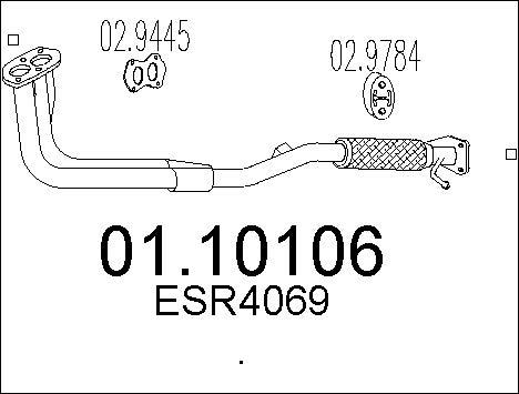 MTS 01.10106 - Tubo gas scarico autozon.pro