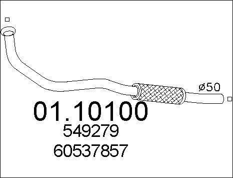 MTS 01.10100 - Tubo gas scarico autozon.pro