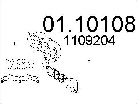 MTS 01.10108 - Tubo gas scarico autozon.pro