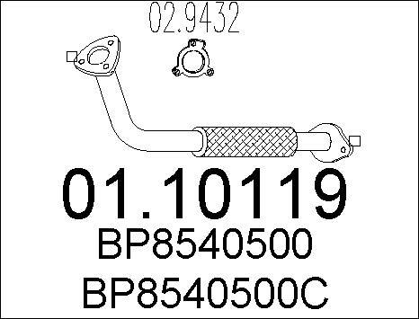 MTS 01.10119 - Tubo gas scarico autozon.pro