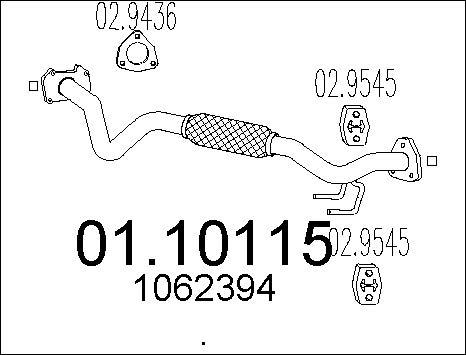 MTS 01.10115 - Tubo gas scarico autozon.pro