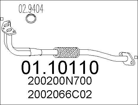 MTS 01.10110 - Tubo gas scarico autozon.pro