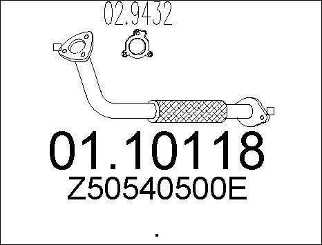 MTS 01.10118 - Tubo gas scarico autozon.pro